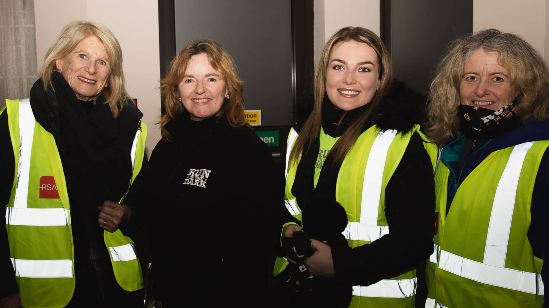 Run in the Dark volunteers in high vis tops